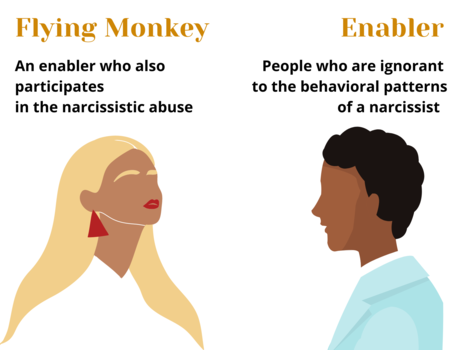 difference between flying monkey's and enablers.