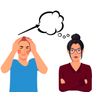 A narcissistic woman using all the information she gathered while mirroring her partner to read his mind