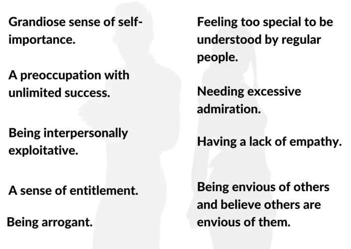 narcissistic traits