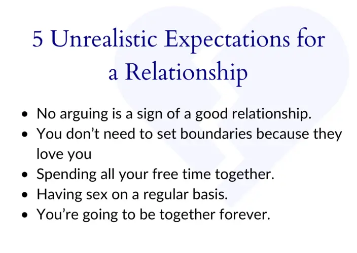 5 unrealistic expectations for a relationship