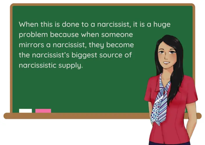 A teacher teaching a class about narcissism and narcissistic supply