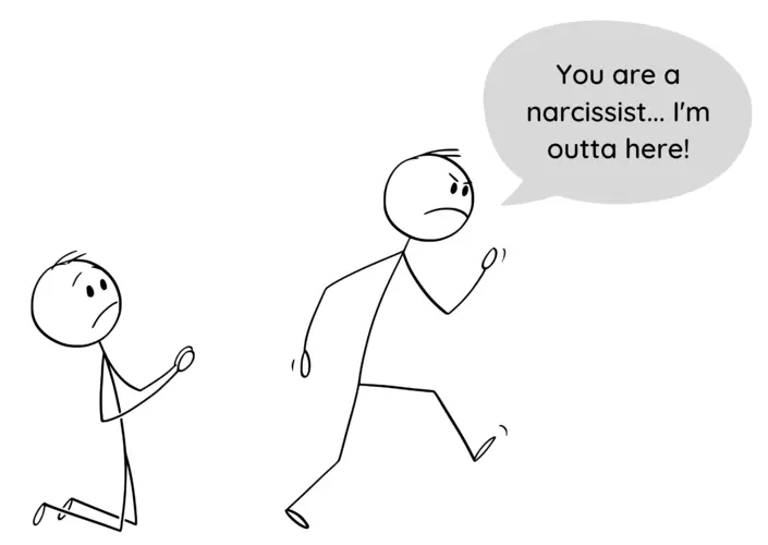 Someone leaving a narcissist.